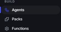 Launch Pad left navigation with Agents highlighted.