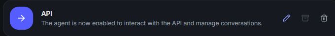 Added API card.