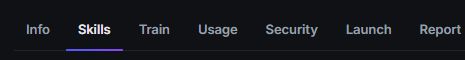Agent tab row with Skills selected and highlighted.